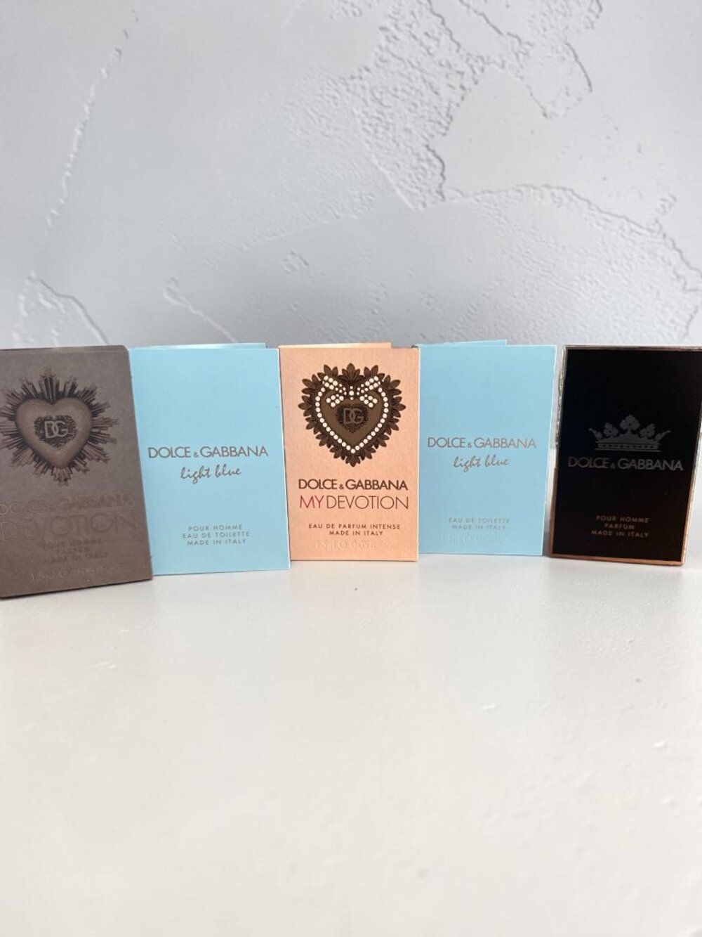 5 Dolce & Gabbana Perfume Samples NWT